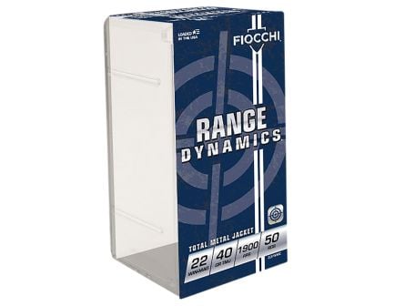 Fiocchi 22 Magnum 40gr FMJ Ammunition 50rds