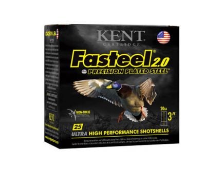 Kent Cartridge 20 GA 3"#4 Fasteel 2.0 Waterfowl 25 Shotshells - K203FS24-4