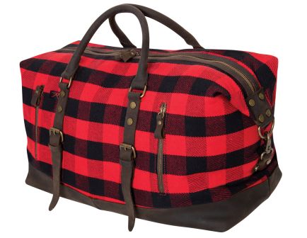 Rothco Extended Weekender Bag - Red Plaid