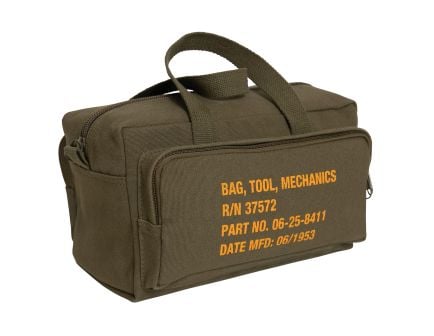 Rothco G.I. Type Zipper Pocket Mechanics Tool Bag With Military Stencil - Olive Drab