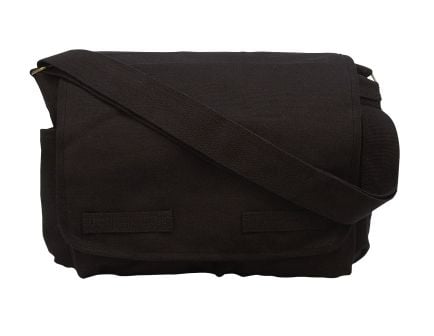 Rothco Classic Canvas Messenger Bag - Black