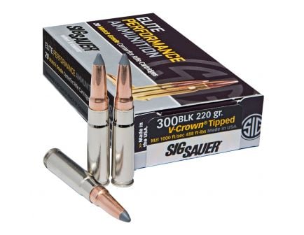 Sig Sauer 300 Blackout 220 gr Elite Hunter Tipped Ammo