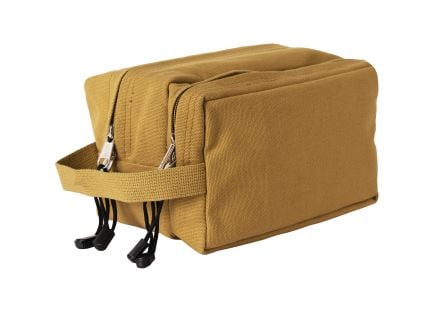 Rothco Canvas Dual Compartment Travel Kit - Coyote Brown