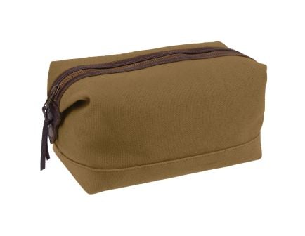 Rothco Canvas Leather Travel Kit - Coyote Brown