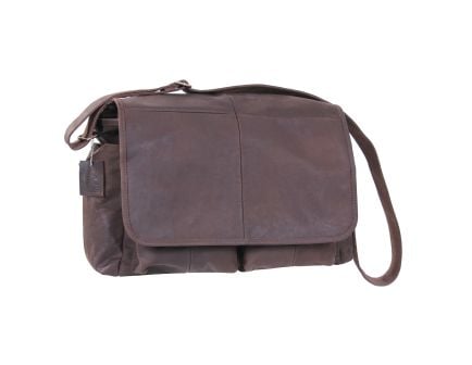 Rothco Brown Leather Classic Messenger Bag