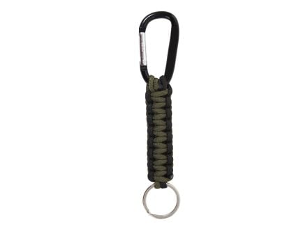 Rothco Paracord Keychain With Carabiner - Olive Drab - Black