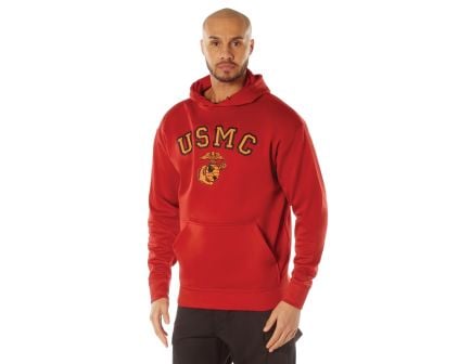 Rothco USMC Eagle, Globe, and Anchor Pullover Hooded Sweatshirt