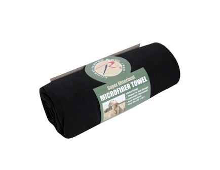 Rothco Microfiber Towel - Black, 30 X 50