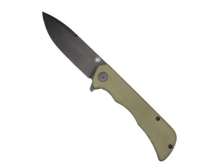 Templar Knife Paladin Linerlock Folding Knife Drop Point Green - Secure Lock, Reliable EDC Knife for Various Tasks - PFMGN321