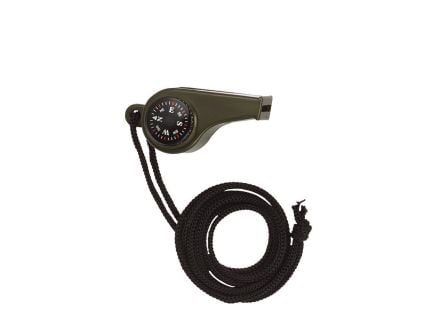 Rothco 3-1 Super Whistle With Compass Thermometer - Olive Drab