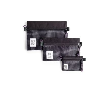 Topo Designs Accessory Bag Bundle - Black/Grid