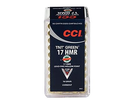 CCI .17 HMR 16gr TNT Green HP Ammunition 50rds - 951