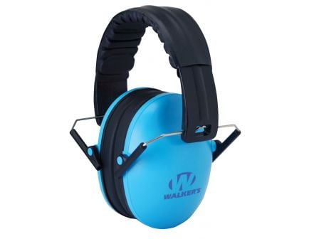 Walkers Game Ear 23 dB Over the Head Folding Muff, Blue - GWPFKDMBL