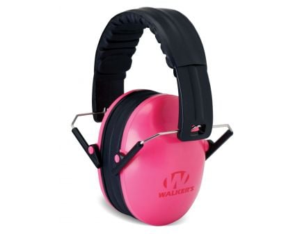 Walkers Game Ear 23 dB Over the Head Folding Muff, Pink - GWPFKDMPK