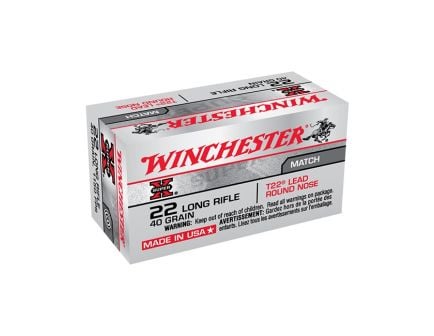 Winchester .22LR 40gr Super-X Rimfire Ammunition, 50 Rounds - XT22LR