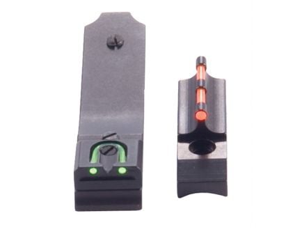 Williams Gun Sight Fiber Optic Fire Sight Set Front/Rear Adjustable, Red/Green/Red
