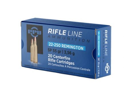 Prvi Partizan .22-250 Remington SP 55gr 20 Rounds Ammunition - PP22250