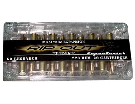 G2 Research 223 Trident Super-Sonic Ammunition 20rds - RIP223