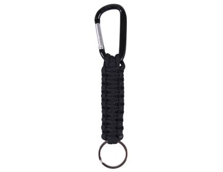 Rothco Paracord Keychain With Carabiner - Black
