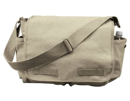 Rothco Classic Canvas Messenger Bag - Khaki