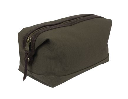 Rothco Canvas Leather Travel Kit - Olive Drab