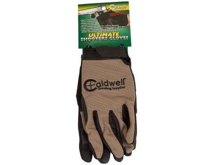 Caldwell Ultimate Polyester/Spandex Shooter Gloves, Small/Medium, Tan, 6/case - 1071004