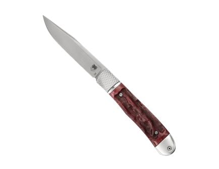 CobraTec Knives Trapper Hidden Release Folding Knife Drop Point Red - Innovative Hidden Release Design, Ideal for EDC and Collectors - CTTHRRED