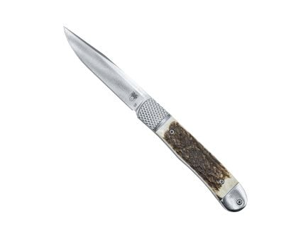 CobraTec Knives Trapper Hidden Release Folding Knife Drop Point - Innovative Hidden Release Mechanism, Ideal for EDC and Collectors - CTTHRSTG