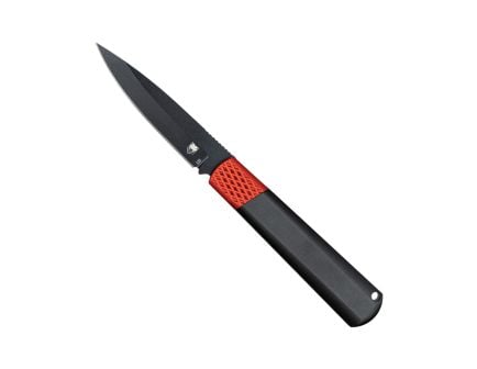 CobraTec Knives Gideon Hidden Release Folding Knife Drop Point Black/Red - Excellent for Tactical and Everyday Use - CTGHRBRB