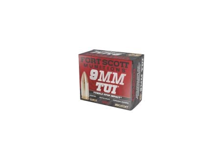 Fort Scott Munitions Self Defense Tumble Upon Impact 9mm 115 gr Ammo SCS - 20rds - 9MM115SCVNIC