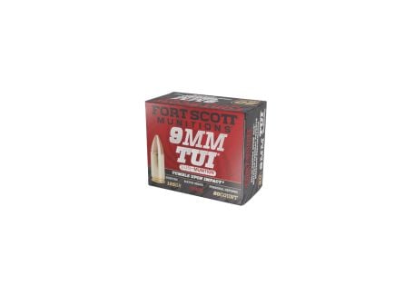 Fort Scott Munitions Self Defense Tumble Upon Impact 9mm 125 gr Ammo SCS - 20rds - 9MM125SCVSS