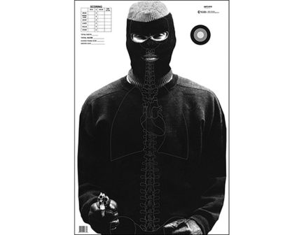 Action Target Vital Anatomy Photo Target, Black/White