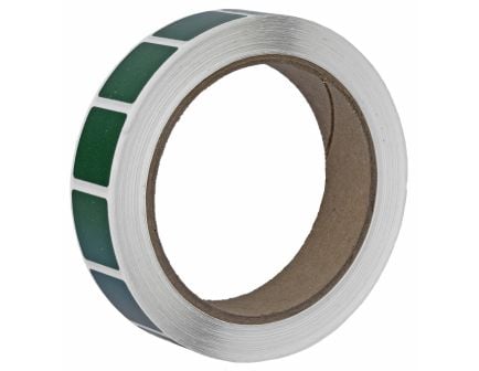 Action Target Pasters, 7/8" Square Bullet Hole Repair, Green, 1000 Per Roll - PAST/GR