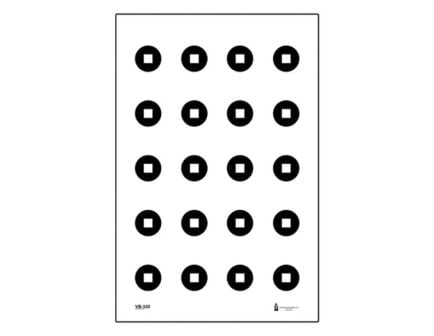 Action Target Military Aimpoint Dot Training Target, Black/White