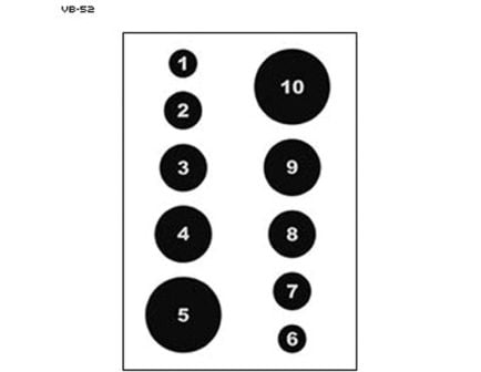 Action Target Military Varied Circle Command Training Target, Black
