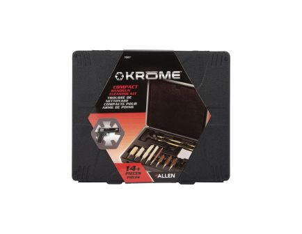 Krome .22 Cal/9mm/.38 Caliber/.357 Cal/.44 Cal/.45 Cal Compact Handgun Cleaning Kit