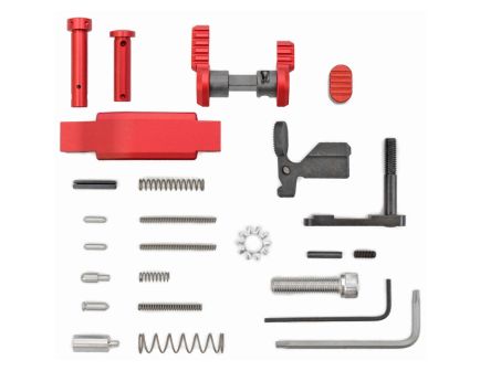 Armaspec Lower Parts Kit, Red - ARM252-RED