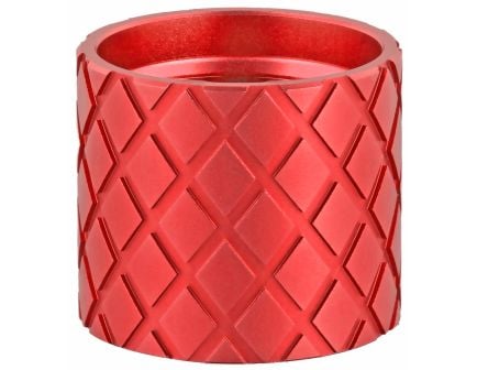 Backup Tactical Hash Marks, 30 Cal, Thread Protector, Red, 5/8X24
