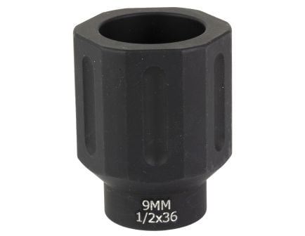 Battle Arms HEX FLASHCAN, Blast Diverter, 9mm, 1/2X36 Threaded - BADFLASHCAN612x36