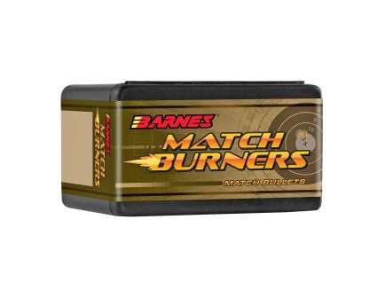 Barnes MATCH BURNER, .264 Diameter, 6.5mm, 145 Grain, Match Burner Boat Tail, 100 Count