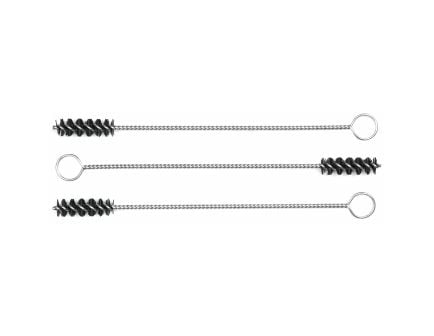 Birchwood Casey Looped Handle 9" Nylon Pistol Brushes, Fits 38/357/9mm, 3 Pack