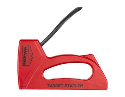 Birchwood Casey Target Stapler, Compact Design, Staples Included, Red - BC-STPLR