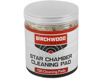 Birchwood Casey Star Chamber, Cleaning Pads, 100 Piece Container