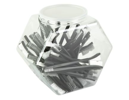 Breakthrough Clean Technologies Double Ended Flexible Nylon Brush, 50 Count Bowl