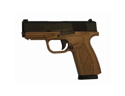 Bersa Conceal Carry 9mm Pistol, 3.3" Barrel, Fixed Sights, Flat Dark Earth, Black - BP9DECC