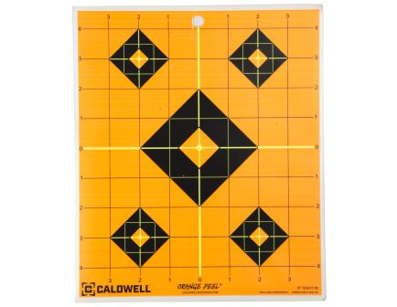 Caldwell 8" Sight-in Target, Orange/Black, 5-Pack 1166102