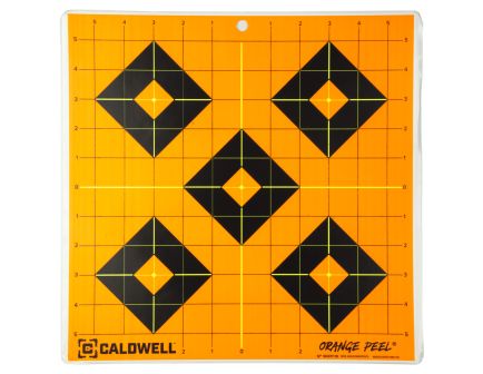 Caldwell Sight-In Target, 12", Orange/Black, 25 Sheets, (5) 5-Packs 1166105