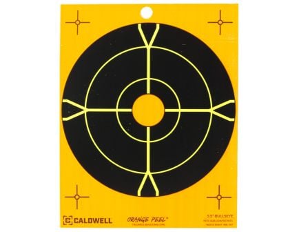 Caldwell Bullseye Target, 5.5", Orange/Black, 25 Pack 1166108