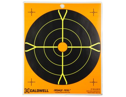 Caldwell Bullseye Target, 8", Orange/Black, 5-Pack 1166109