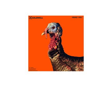Caldwell Adhesive Orange Peel Turkey Target, 12", Orange/Black, 5-Pack 1175518